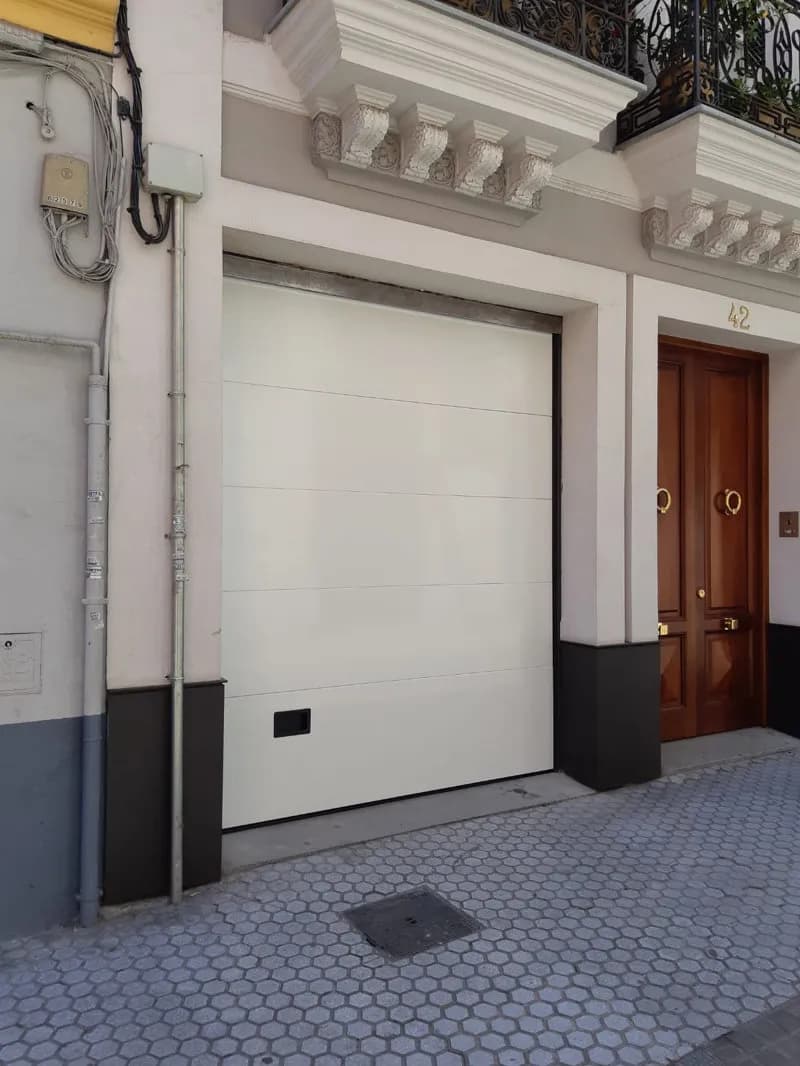 Puerta seccional de cliente